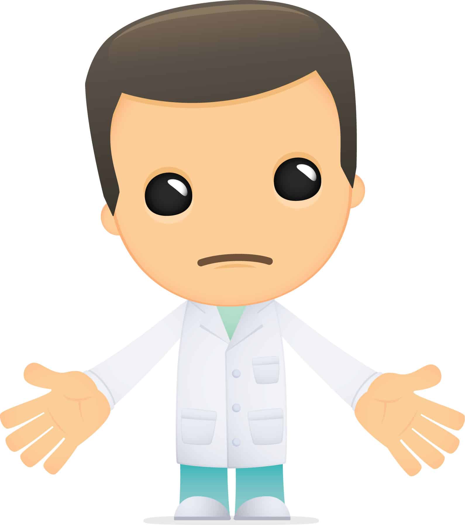 Sad doctor