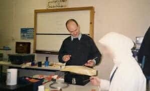 Photo of Adrian Zacher teaching at Lambeth College