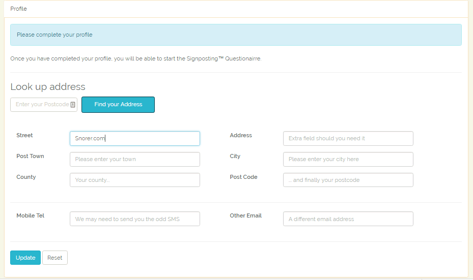 Complete your profile Complete your profile