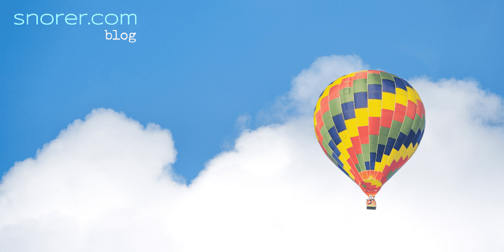 hot air balloon to depict freedom