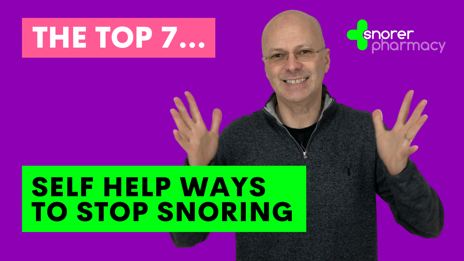 Self-Help Ways to Stop Snoring and reduce the severity of Sleep Apnoea. Known as Lifestyle Changes