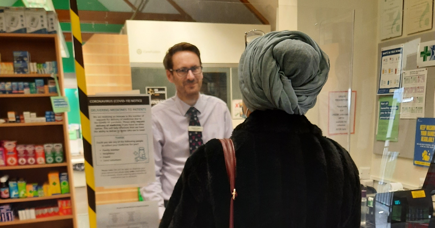 Gareth in pharmacy
